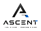 Ascent logo with a stylized letter 'A' and text 'Fuel Higher | Perform Higher' on a white background